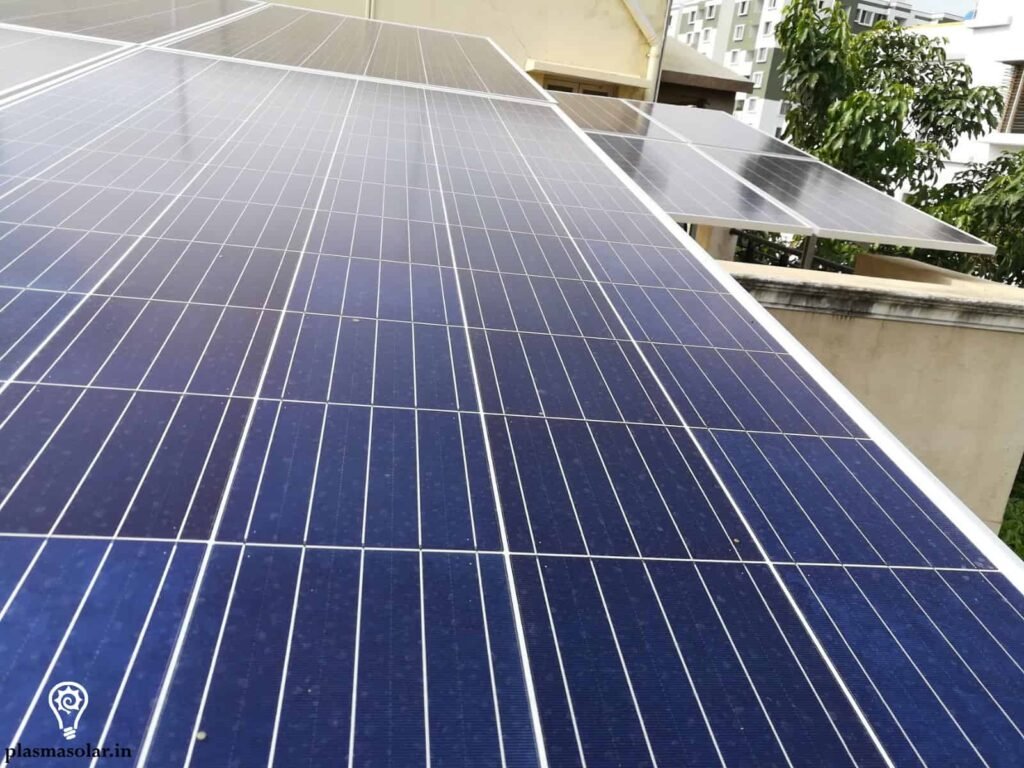 solar panel on house roof in india